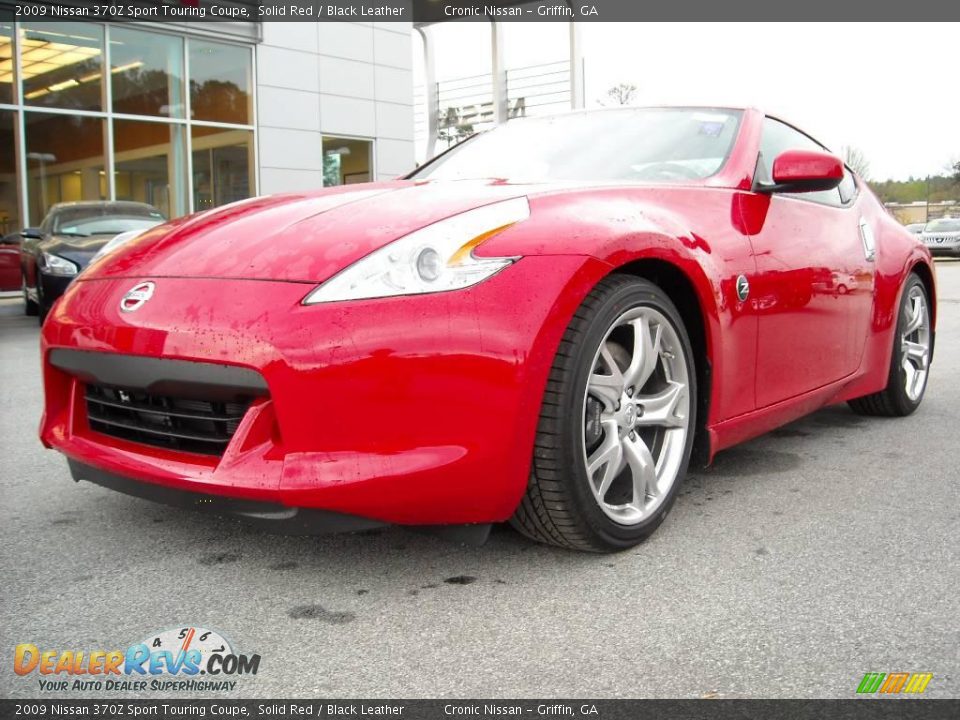 2009 Nissan 370Z Sport Touring Coupe Solid Red / Black Leather Photo #2