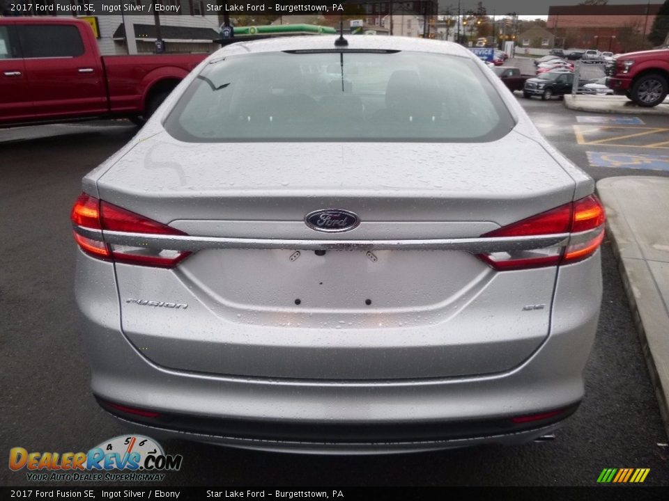 2017 Ford Fusion SE Ingot Silver / Ebony Photo #7