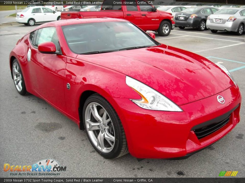 2009 Nissan 370Z Sport Touring Coupe Solid Red / Black Leather Photo #4