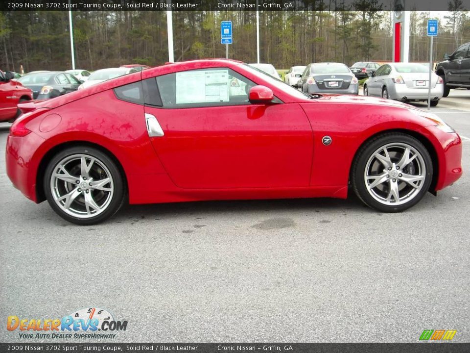 2009 Nissan 370Z Sport Touring Coupe Solid Red / Black Leather Photo #5