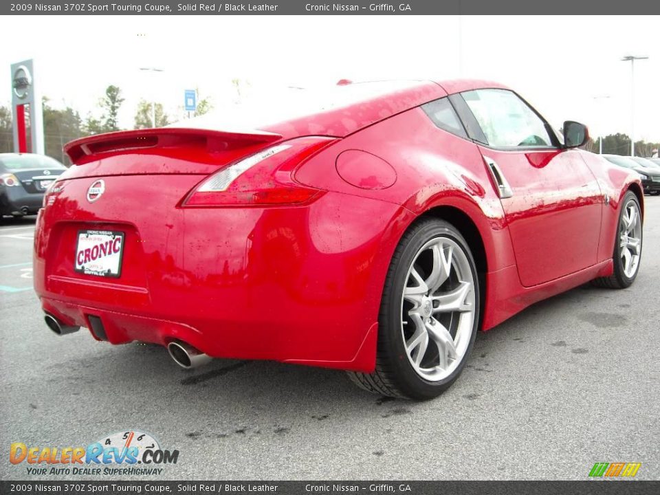 2009 Nissan 370Z Sport Touring Coupe Solid Red / Black Leather Photo #6