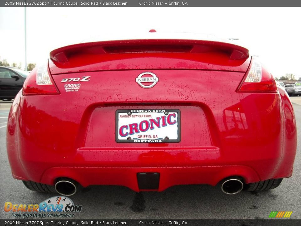 2009 Nissan 370Z Sport Touring Coupe Solid Red / Black Leather Photo #7