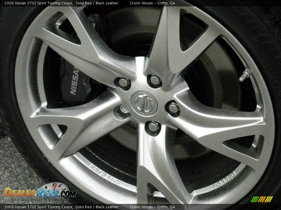 2009 Nissan 370Z Sport Touring Coupe Solid Red / Black Leather Photo #9