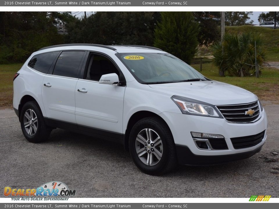 2016 Chevrolet Traverse LT Summit White / Dark Titanium/Light Titanium Photo #1