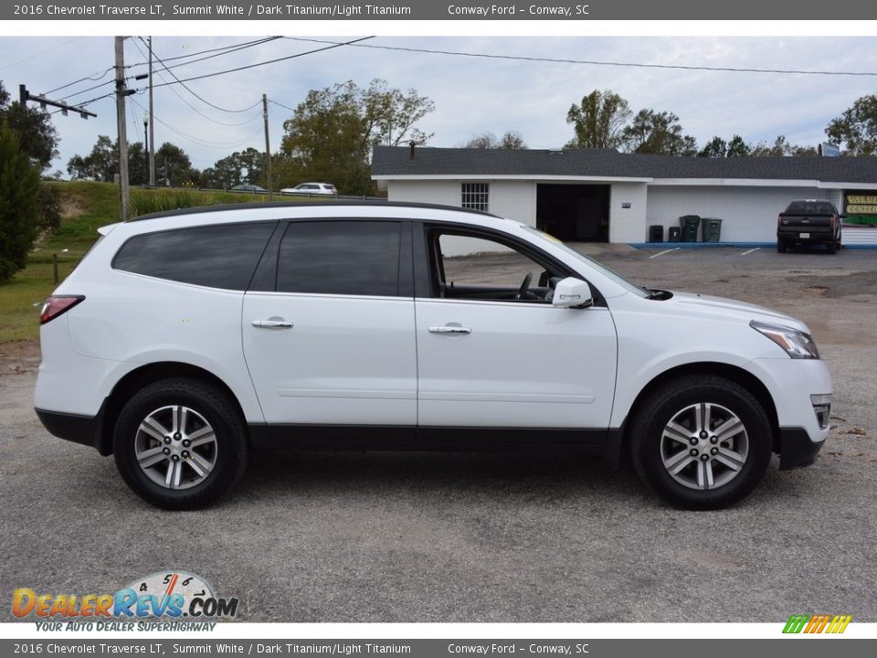 2016 Chevrolet Traverse LT Summit White / Dark Titanium/Light Titanium Photo #2