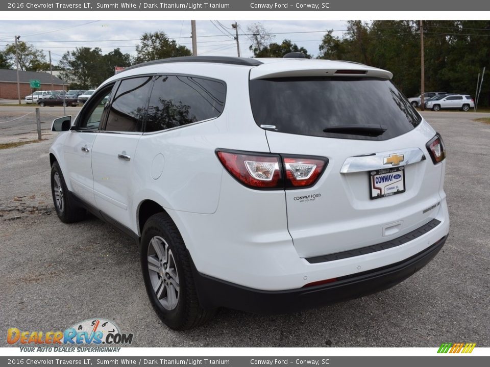 2016 Chevrolet Traverse LT Summit White / Dark Titanium/Light Titanium Photo #7
