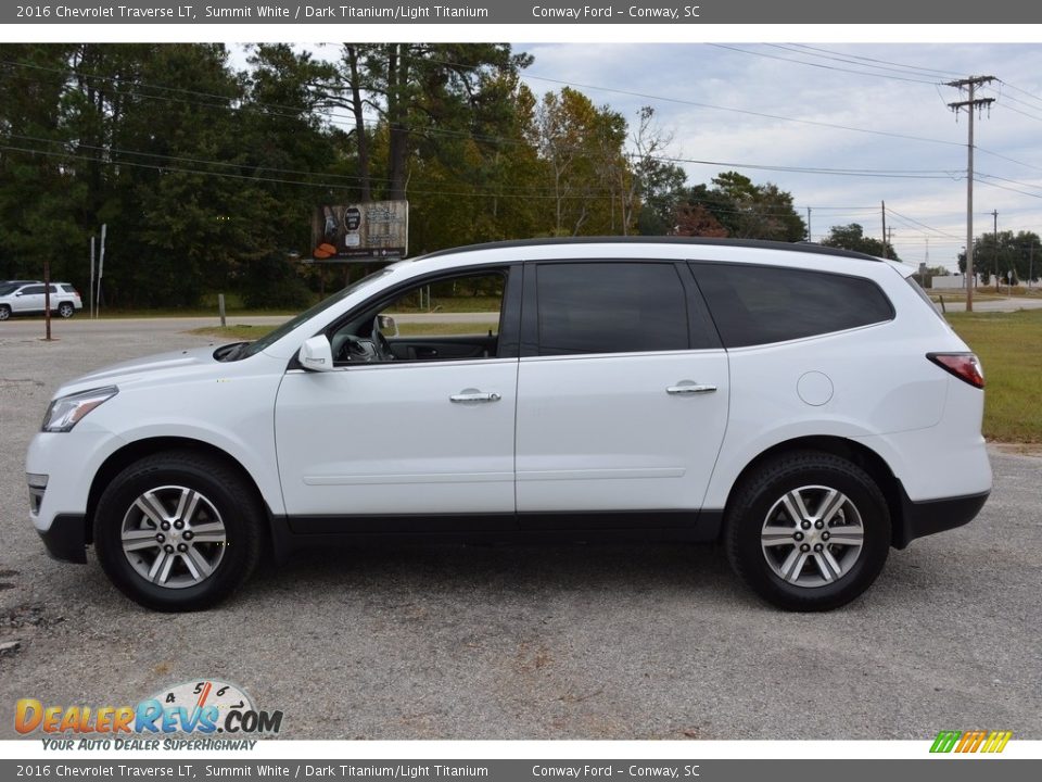 2016 Chevrolet Traverse LT Summit White / Dark Titanium/Light Titanium Photo #8