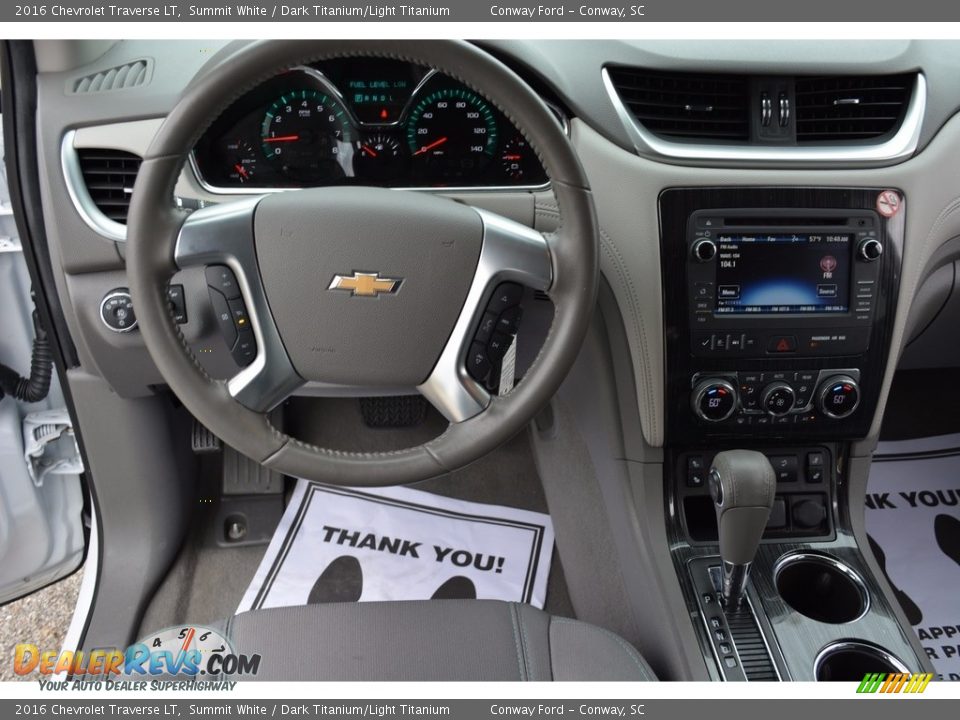 2016 Chevrolet Traverse LT Summit White / Dark Titanium/Light Titanium Photo #20
