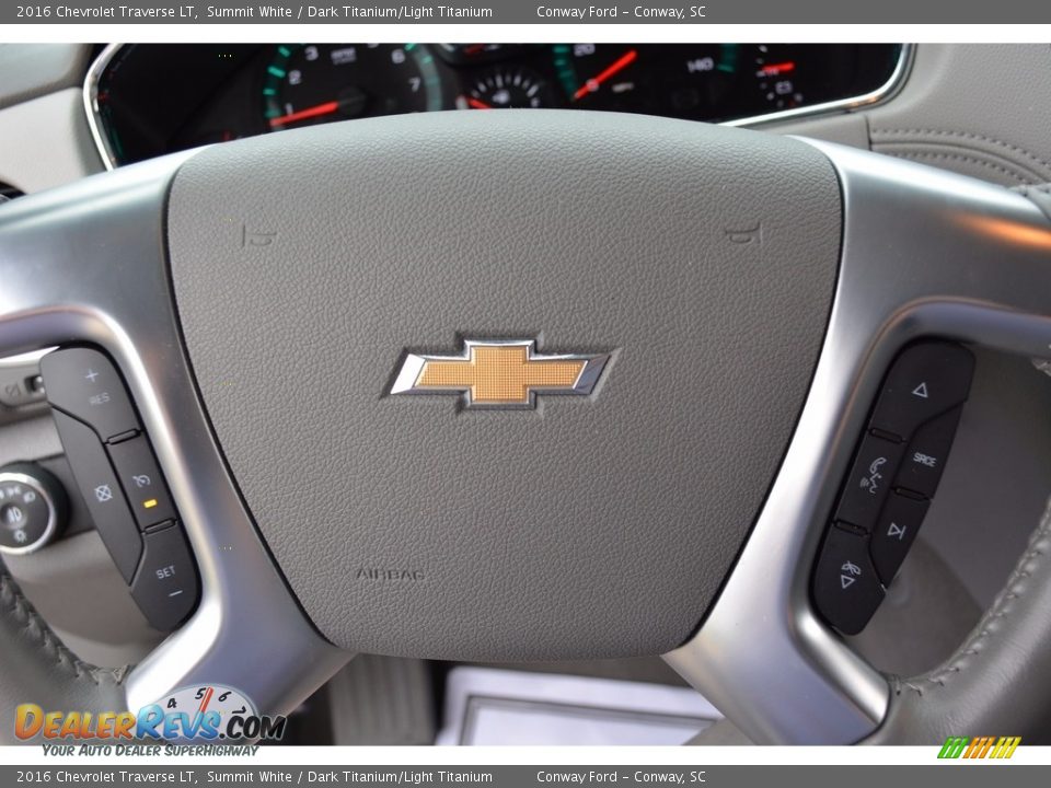 2016 Chevrolet Traverse LT Summit White / Dark Titanium/Light Titanium Photo #24