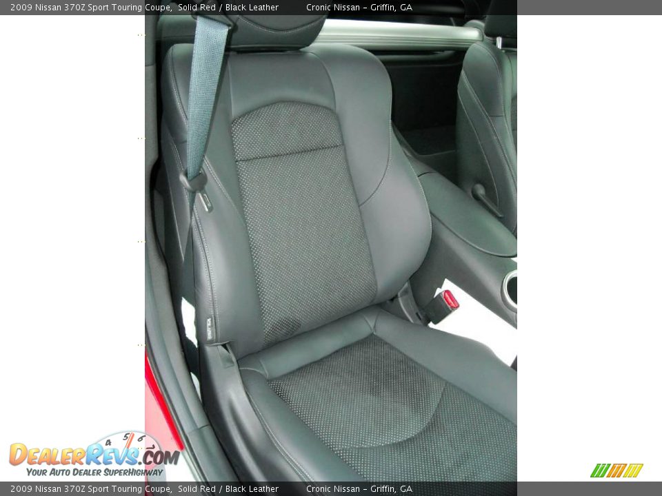 2009 Nissan 370Z Sport Touring Coupe Solid Red / Black Leather Photo #16