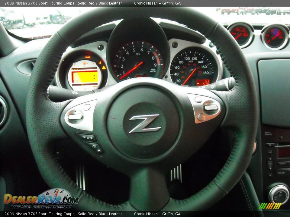 2009 Nissan 370Z Sport Touring Coupe Solid Red / Black Leather Photo #21