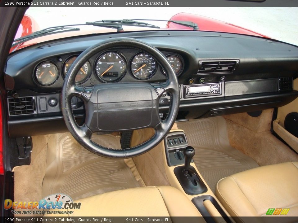 Dashboard of 1990 Porsche 911 Carrera 2 Cabriolet Photo #12