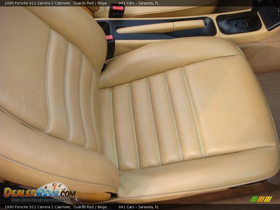 Front Seat of 1990 Porsche 911 Carrera 2 Cabriolet Photo #17