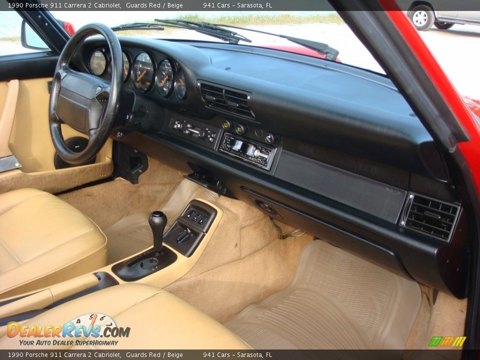 Dashboard of 1990 Porsche 911 Carrera 2 Cabriolet Photo #18