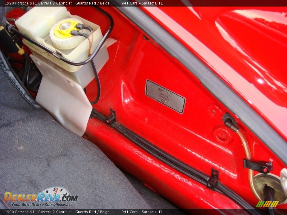 1990 Porsche 911 Carrera 2 Cabriolet Trunk Photo #29