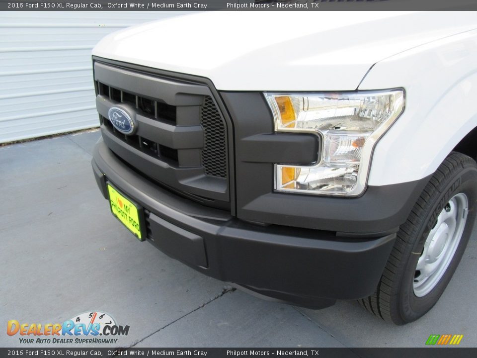 2016 Ford F150 XL Regular Cab Oxford White / Medium Earth Gray Photo #10