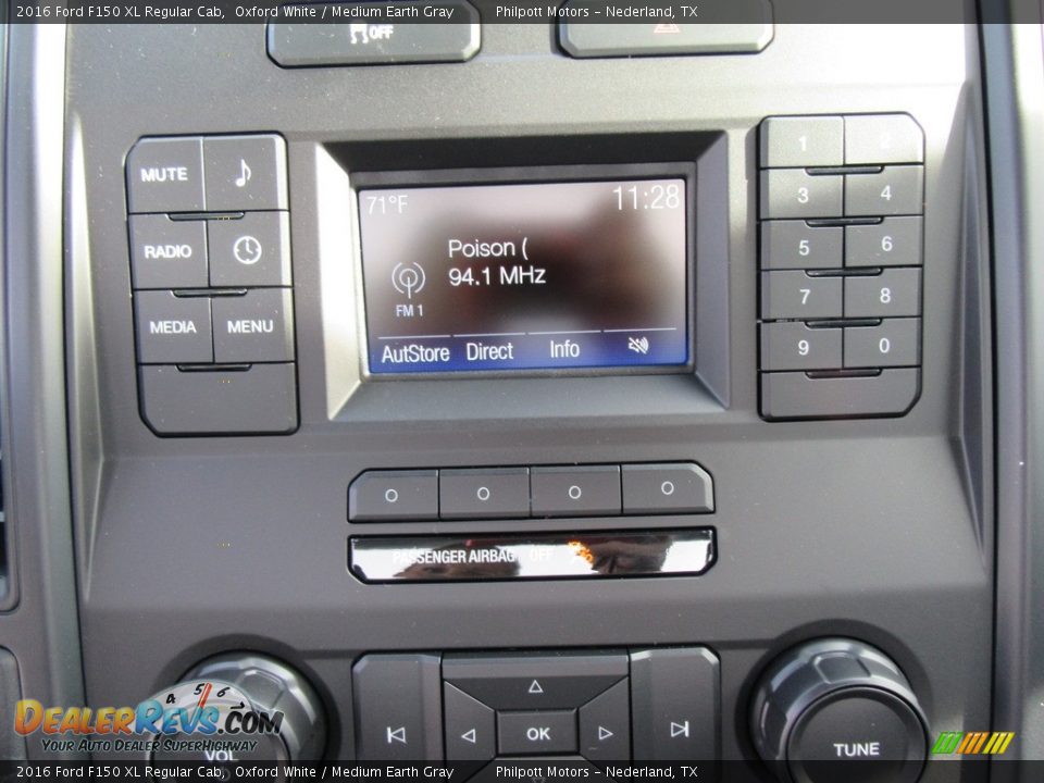 2016 Ford F150 XL Regular Cab Oxford White / Medium Earth Gray Photo #23