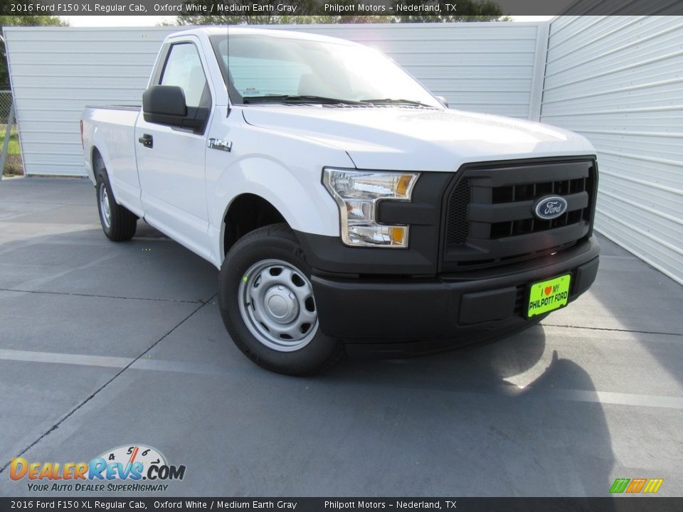 2016 Ford F150 XL Regular Cab Oxford White / Medium Earth Gray Photo #1