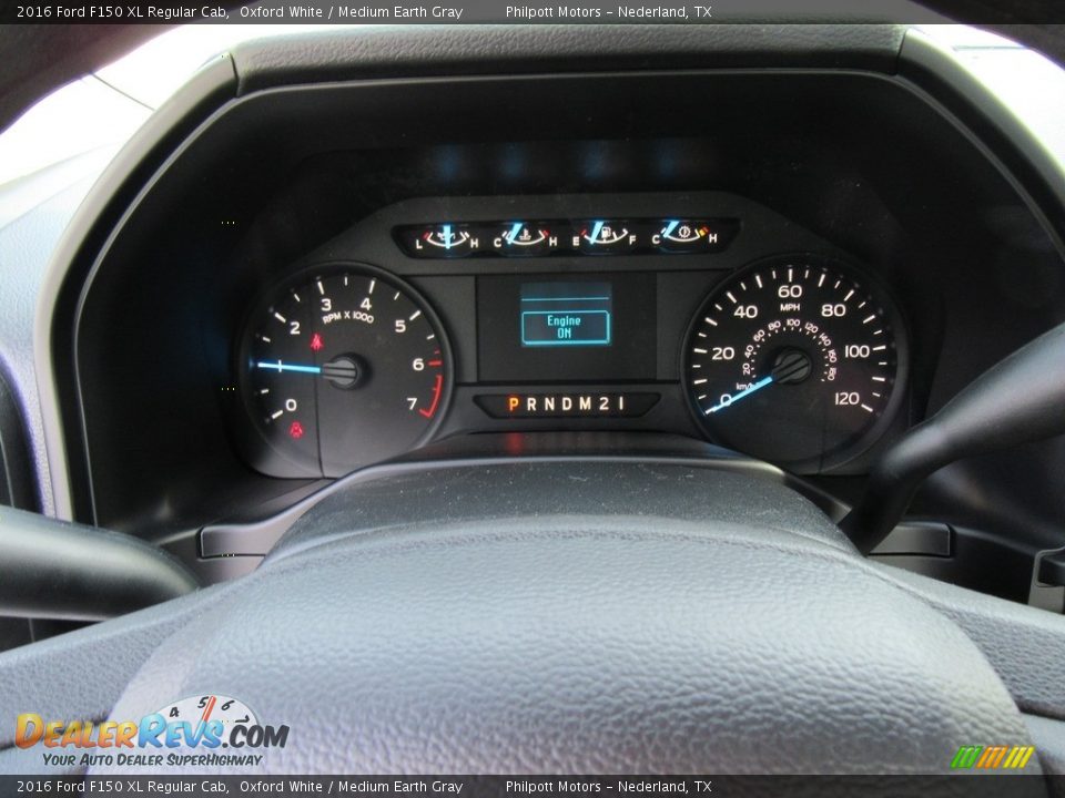 2016 Ford F150 XL Regular Cab Oxford White / Medium Earth Gray Photo #27