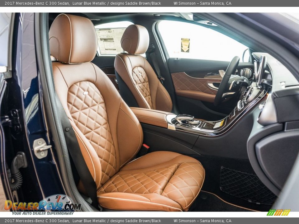 designo Saddle Brown/Black Interior - 2017 Mercedes-Benz C 300 Sedan Photo #2