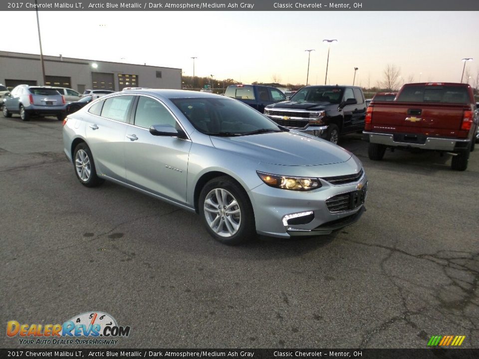 2017 Chevrolet Malibu LT Arctic Blue Metallic / Dark Atmosphere/Medium Ash Gray Photo #3