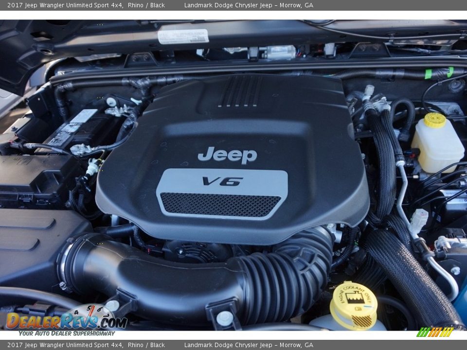 2017 Jeep Wrangler Unlimited Sport 4x4 Rhino / Black Photo #4