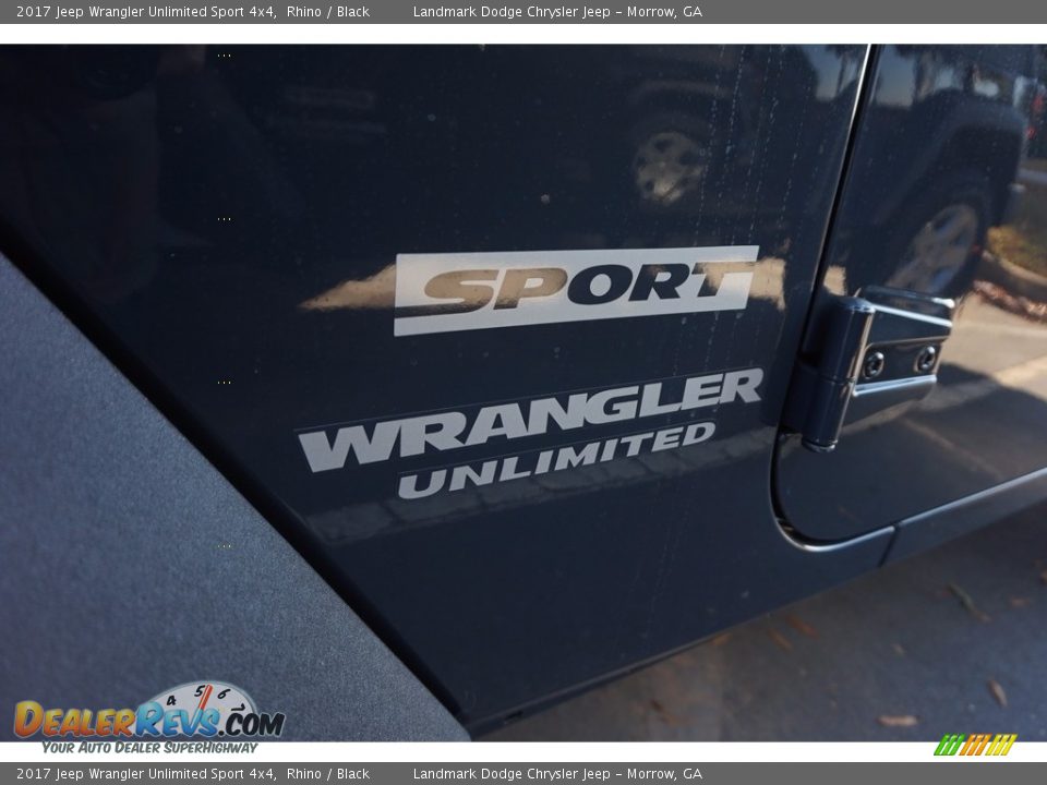 2017 Jeep Wrangler Unlimited Sport 4x4 Rhino / Black Photo #6