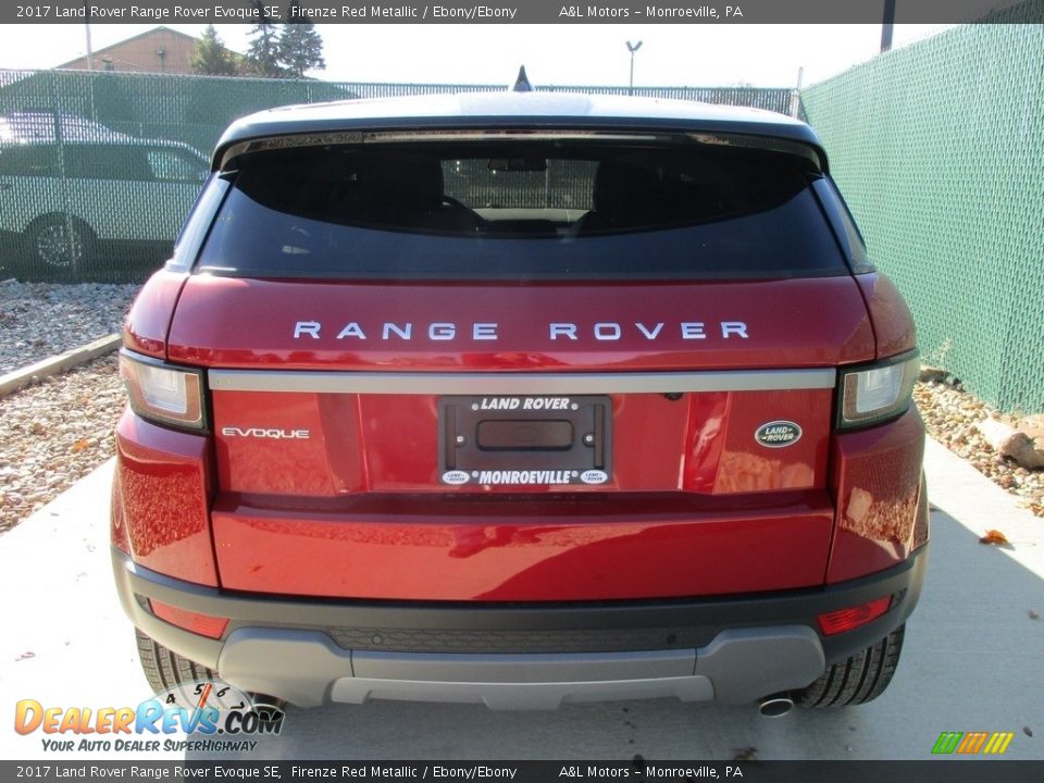 2017 Land Rover Range Rover Evoque SE Firenze Red Metallic / Ebony/Ebony Photo #9