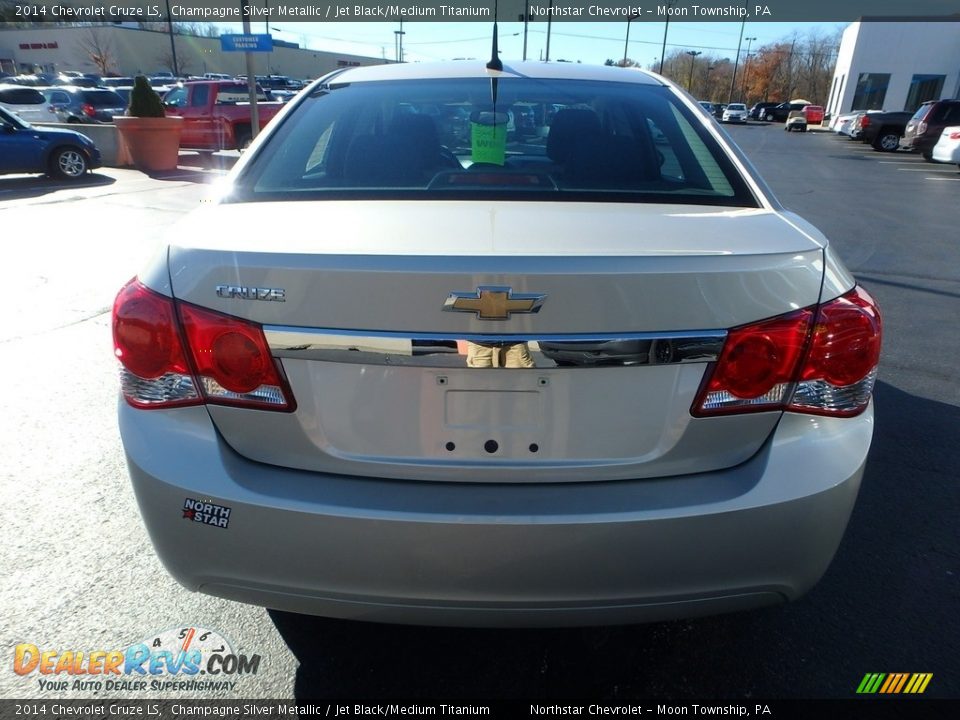2014 Chevrolet Cruze LS Champagne Silver Metallic / Jet Black/Medium Titanium Photo #6