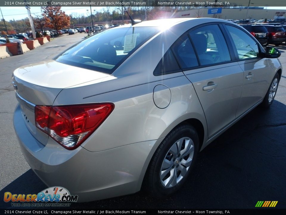 2014 Chevrolet Cruze LS Champagne Silver Metallic / Jet Black/Medium Titanium Photo #8