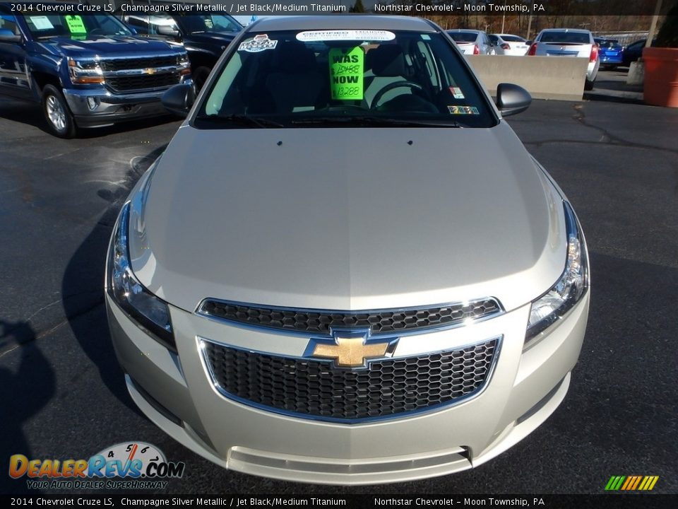 2014 Chevrolet Cruze LS Champagne Silver Metallic / Jet Black/Medium Titanium Photo #13