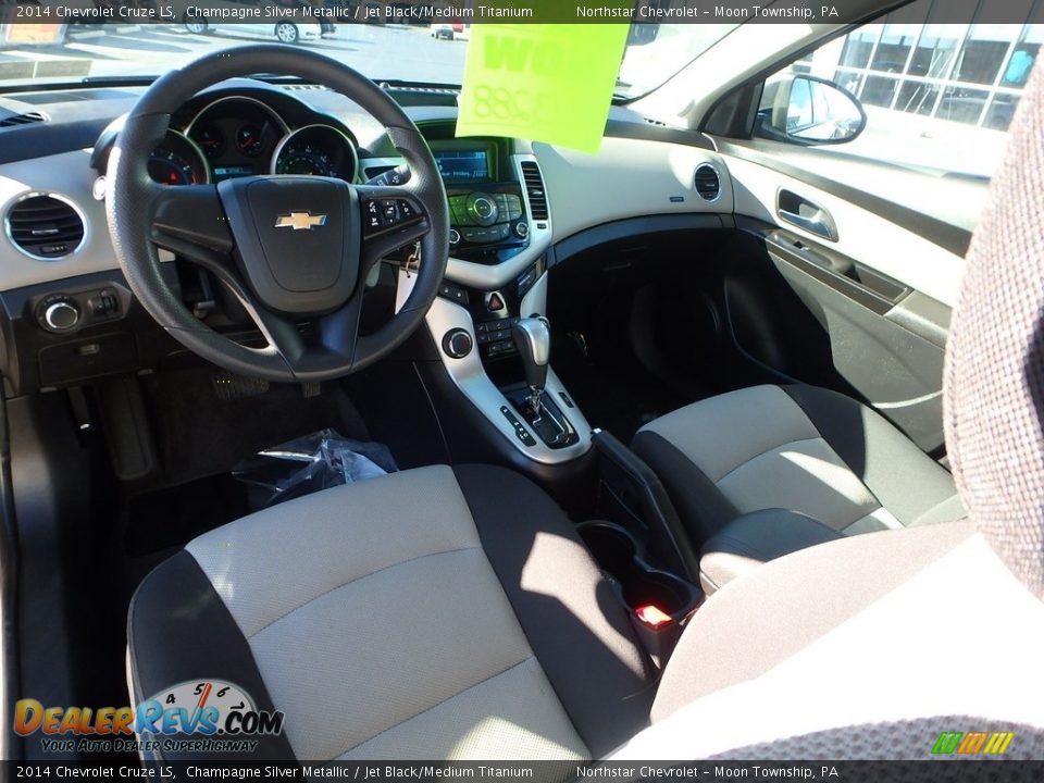 2014 Chevrolet Cruze LS Champagne Silver Metallic / Jet Black/Medium Titanium Photo #22