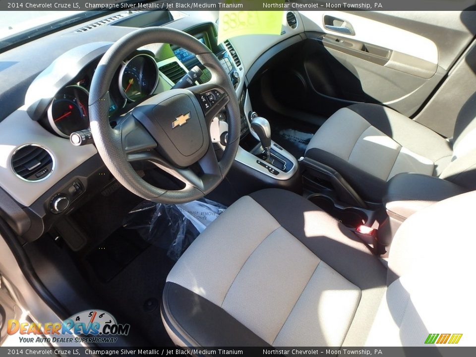 2014 Chevrolet Cruze LS Champagne Silver Metallic / Jet Black/Medium Titanium Photo #25