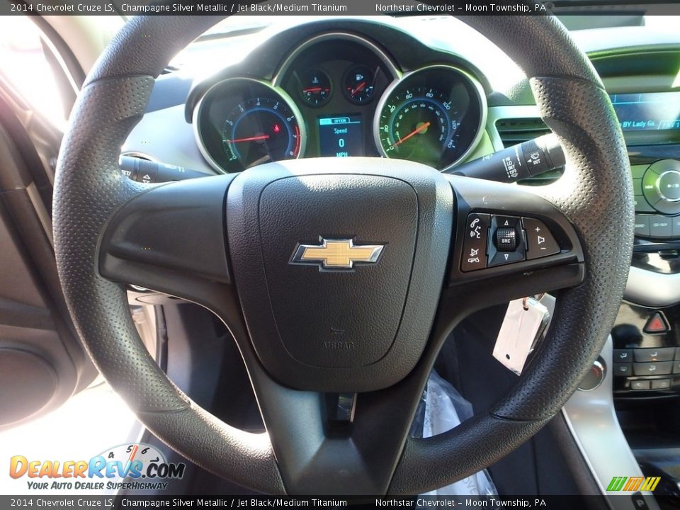 2014 Chevrolet Cruze LS Champagne Silver Metallic / Jet Black/Medium Titanium Photo #27