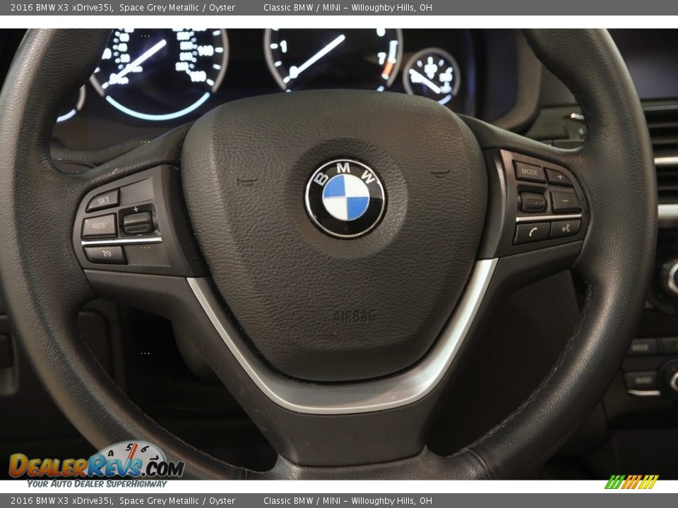 2016 BMW X3 xDrive35i Space Grey Metallic / Oyster Photo #9