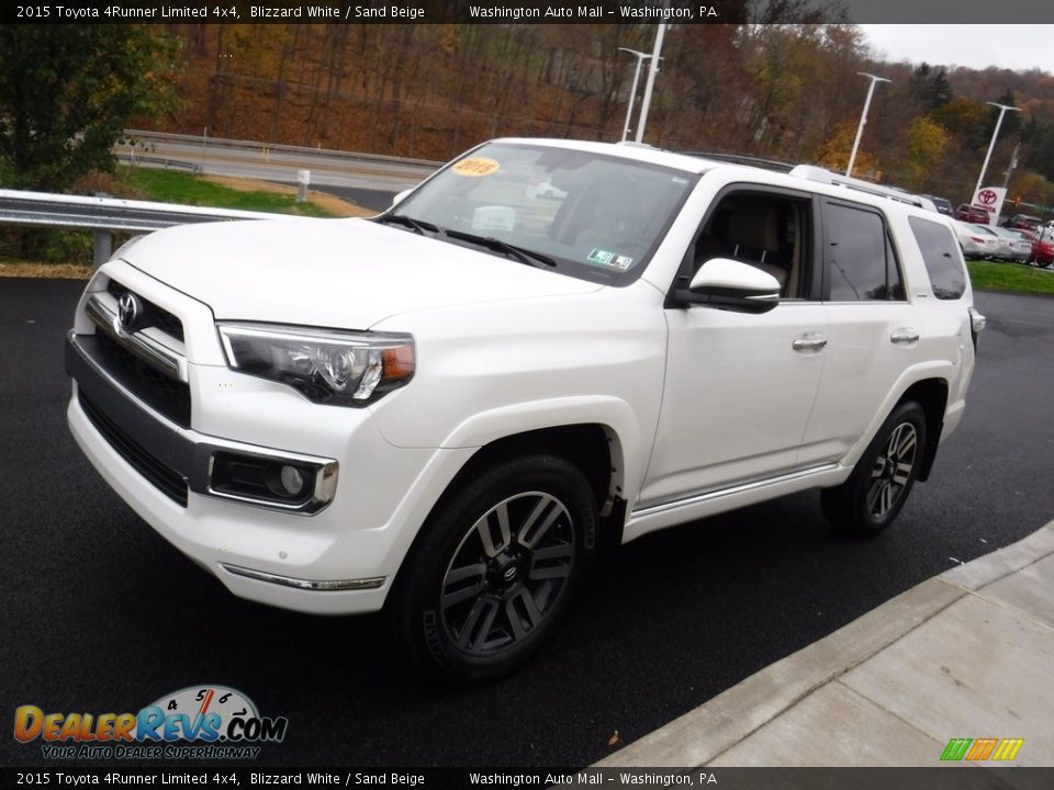 2015 Toyota 4Runner Limited 4x4 Blizzard White / Sand Beige Photo #6