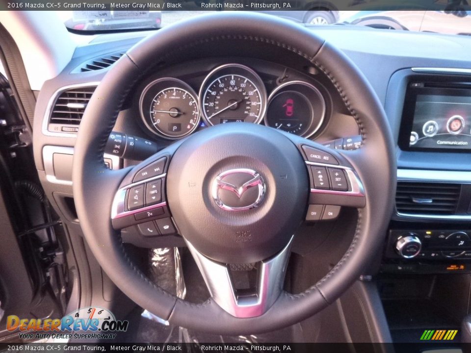 2016 Mazda CX-5 Grand Touring Meteor Gray Mica / Black Photo #15