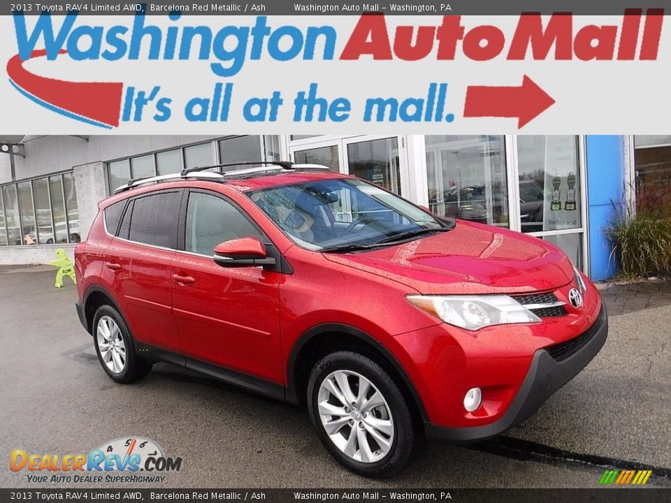 2013 Toyota RAV4 Limited AWD Barcelona Red Metallic / Ash Photo #1