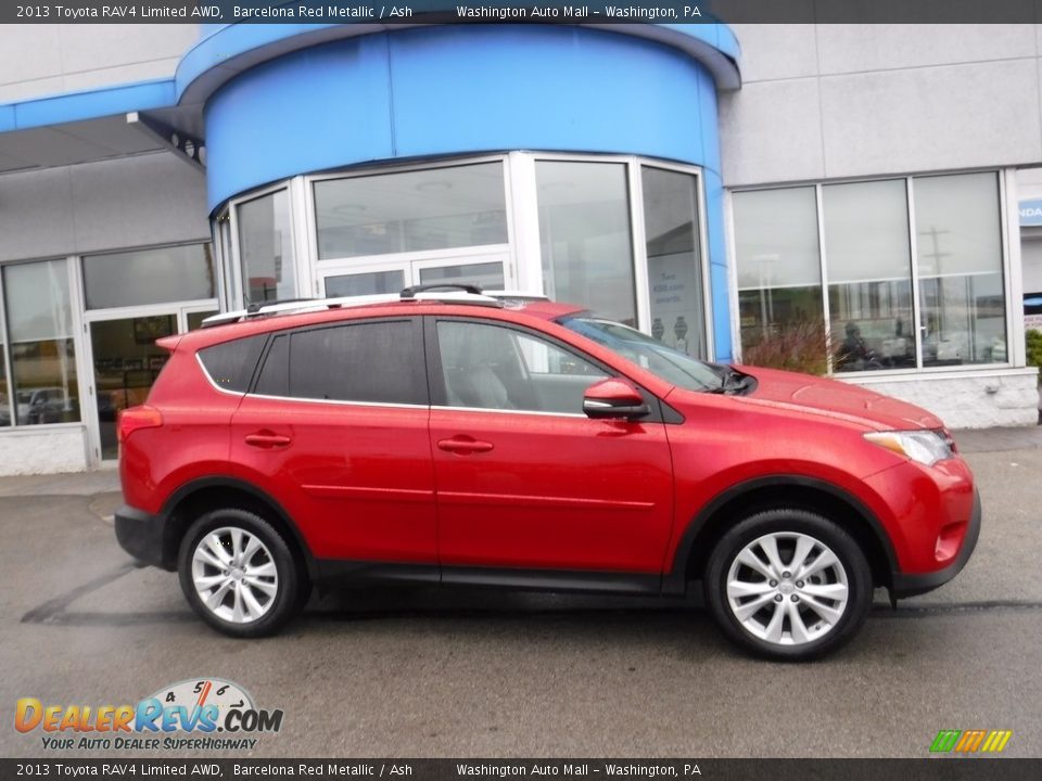 2013 Toyota RAV4 Limited AWD Barcelona Red Metallic / Ash Photo #2