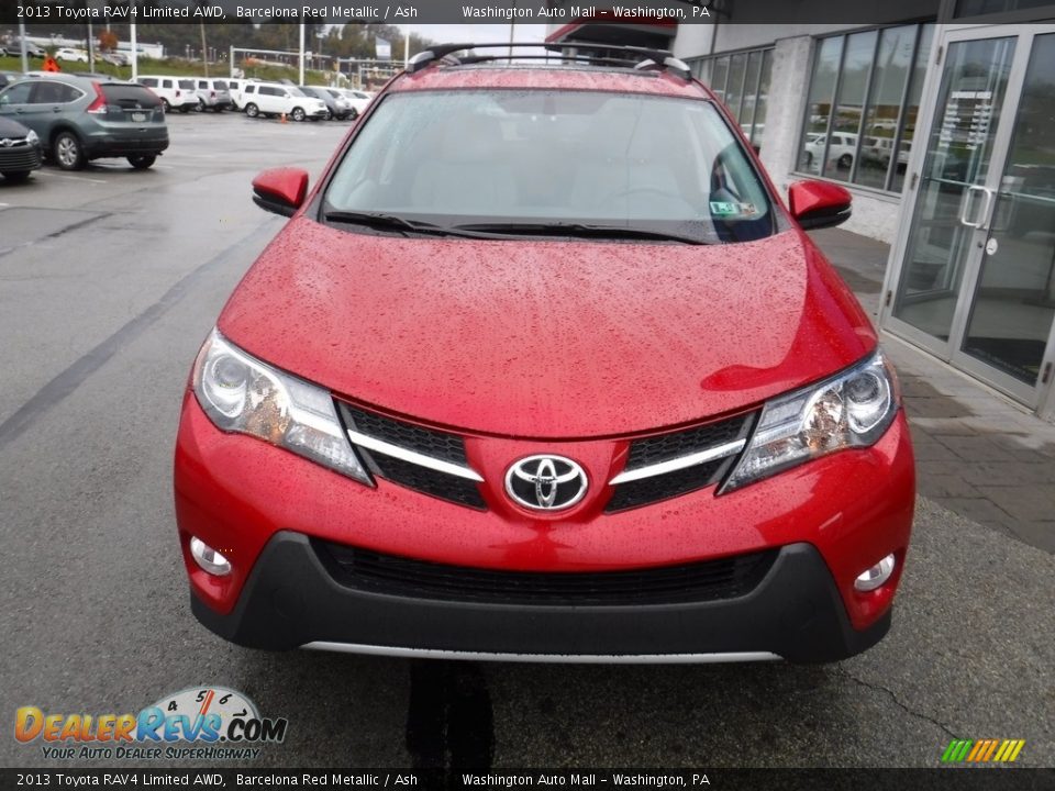 2013 Toyota RAV4 Limited AWD Barcelona Red Metallic / Ash Photo #4