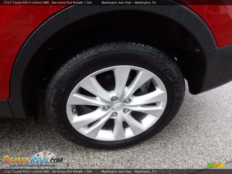 2013 Toyota RAV4 Limited AWD Barcelona Red Metallic / Ash Photo #7