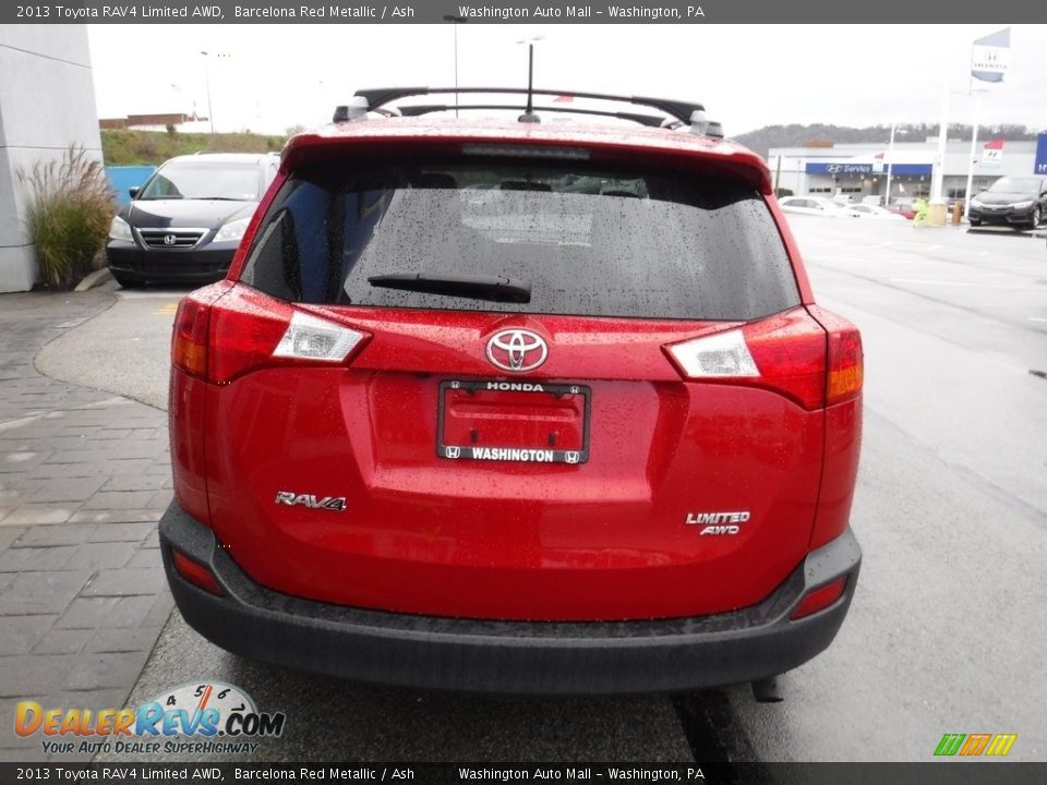 2013 Toyota RAV4 Limited AWD Barcelona Red Metallic / Ash Photo #8