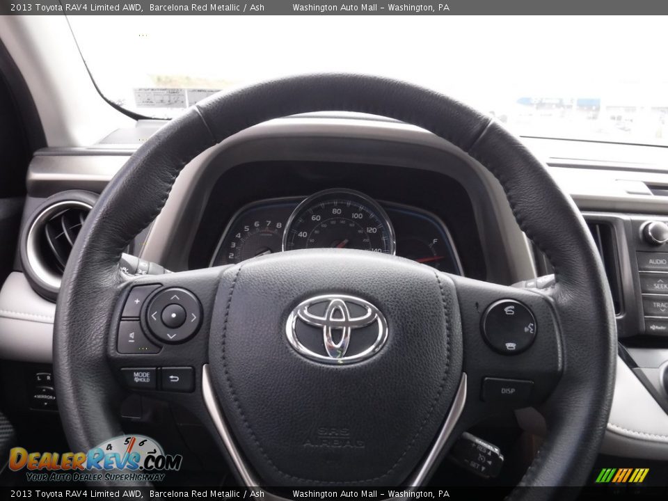 2013 Toyota RAV4 Limited AWD Barcelona Red Metallic / Ash Photo #11