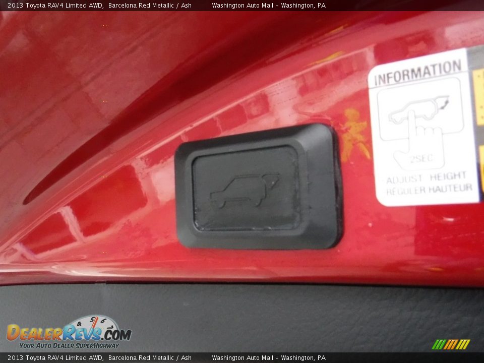 2013 Toyota RAV4 Limited AWD Barcelona Red Metallic / Ash Photo #20