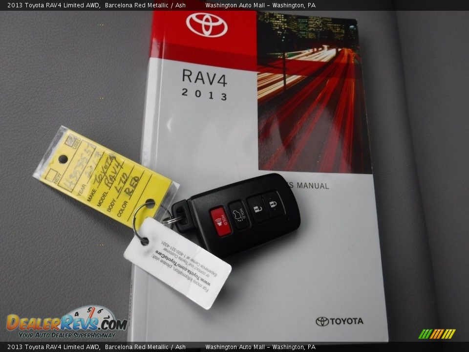 2013 Toyota RAV4 Limited AWD Barcelona Red Metallic / Ash Photo #22