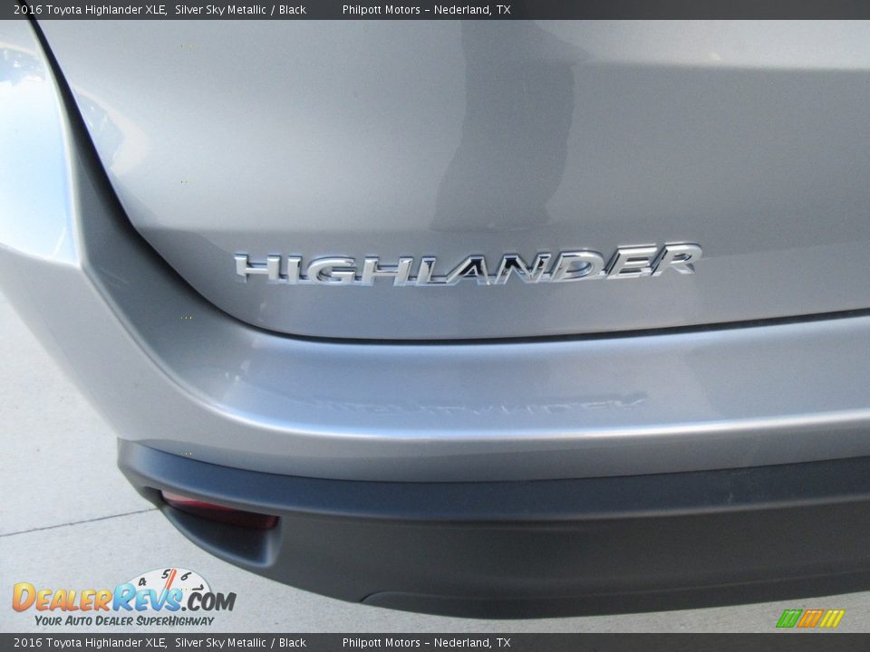 2016 Toyota Highlander XLE Silver Sky Metallic / Black Photo #14