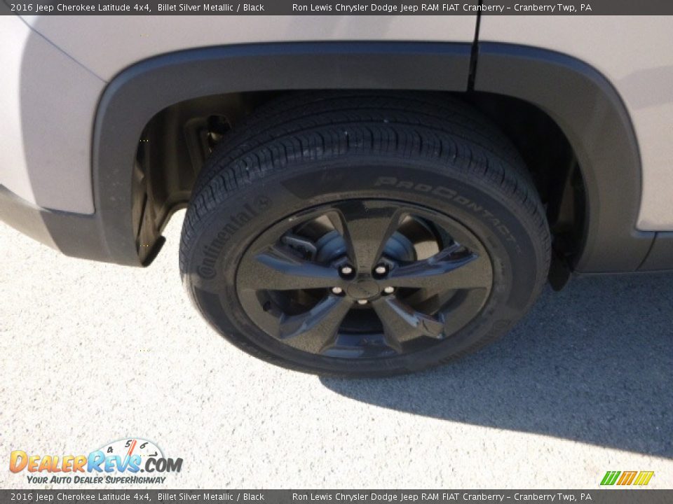 2016 Jeep Cherokee Latitude 4x4 Billet Silver Metallic / Black Photo #3