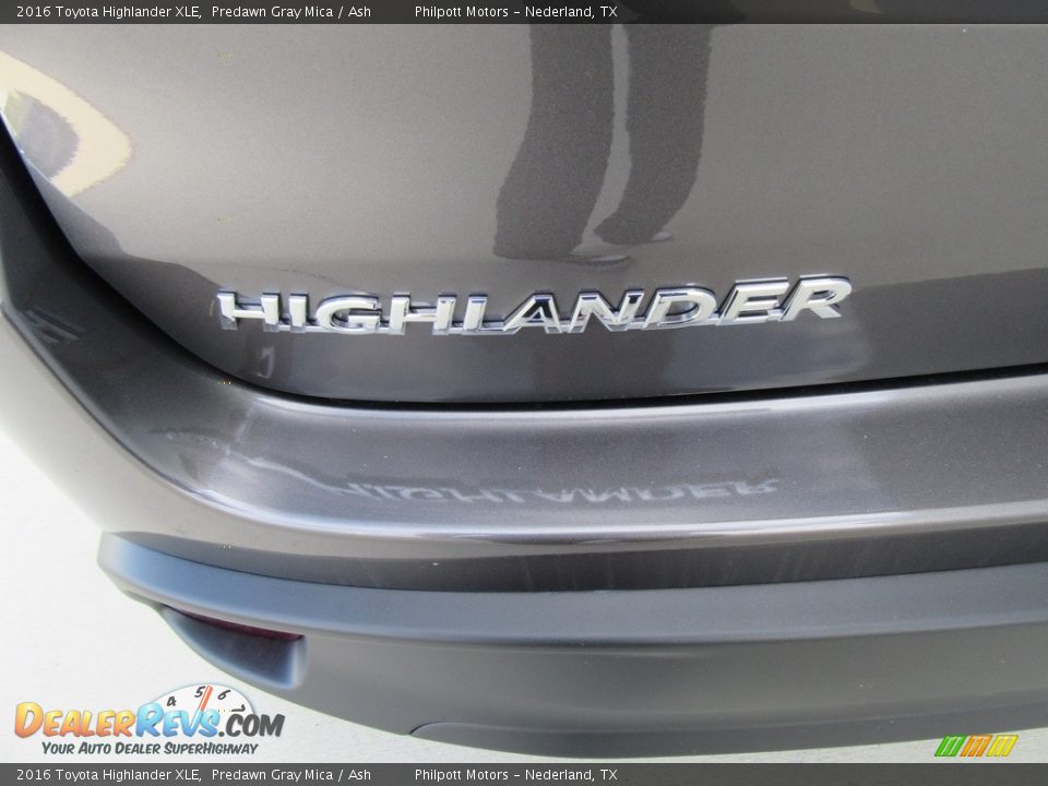 2016 Toyota Highlander XLE Predawn Gray Mica / Ash Photo #14