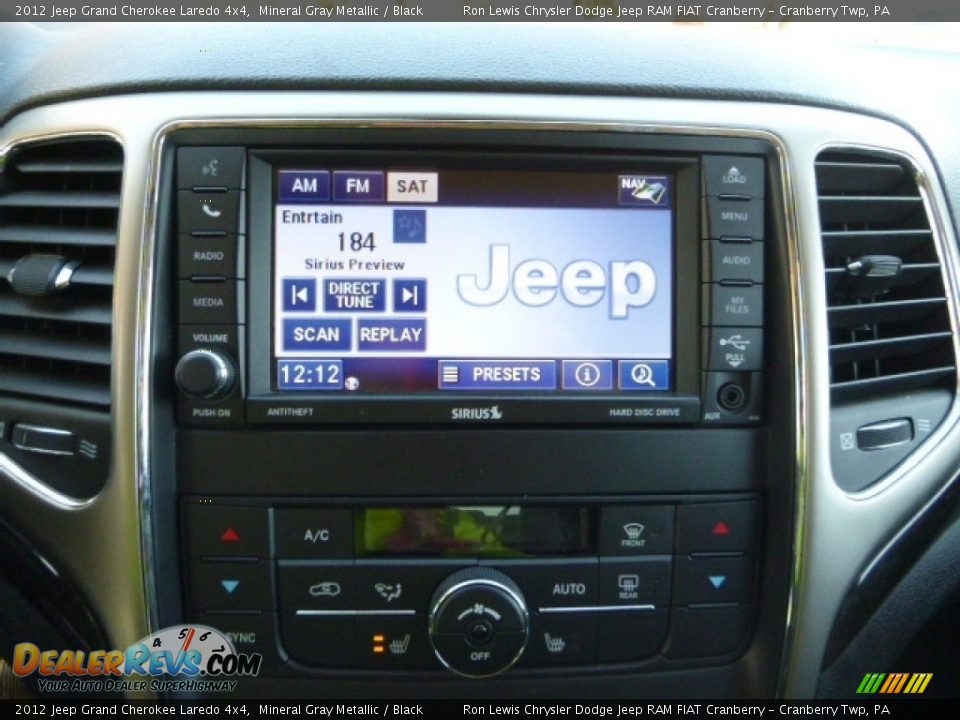 2012 Jeep Grand Cherokee Laredo 4x4 Mineral Gray Metallic / Black Photo #17