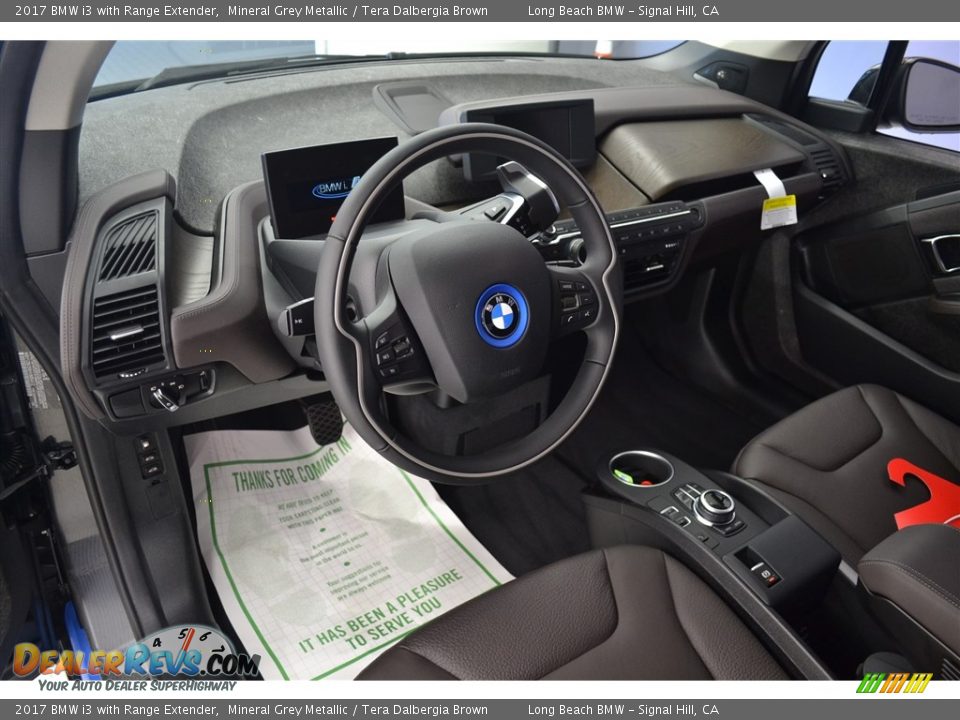 2017 BMW i3 with Range Extender Mineral Grey Metallic / Tera Dalbergia Brown Photo #7